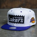 xCg CJ[Y XibvobN obO Lbv Lbv Xq F zCg ~b`FAhlX T[X Y y BAIT X NBA MITCHELL AND NESS LOS ANGELES LAKERS STA3 WOOL SNAPBACK CAP (WHITE) /