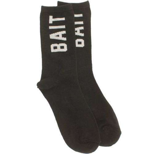 xCg S N[ C F ubN Y y BAIT LOGO LIGHTWEIGHT CREW SOCKS (BLACK) 1S / BLACK z Ci[  iCgEGA bO