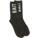 ベイト ロゴ クルー 靴下 黒色 ブラック メンズ 【 BAIT LOGO LIGHTWEIGHT CREW SOCKS (BLACK) 1S / BLACK 】 インナー 下着 ナイトウエア レッグ