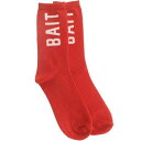 xCg S N[ C  bh Y y BAIT LOGO LIGHTWEIGHT CREW SOCKS (RED) 1S / RED z Ci[  iCgEGA bO