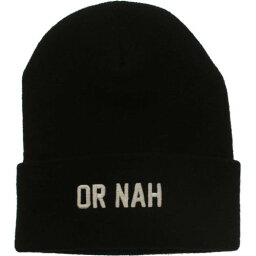 ニット ビーニー キャップ 帽子 黒色 ブラック マリードトゥーザモブ メンズ 【 MARRIED TO THE MOB OR NAH KNIT BEANIE (BLACK) / BLACK 】 バッグ メンズキャップ 帽子 ニット帽