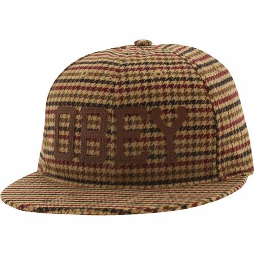 オーベイ オベイ キャップ キャップ 帽子 茶色 ブラウン アジャスタブルキャップ メンズ 【 OBEY HANK ADJUSTABLE CAP (BROWN) / BROWN 】 バッグ メンズキャップ 帽子