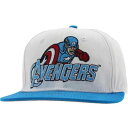 スナップバック バッグ キャップ キャップ 帽子 白色 ホワイト 青色 ブルー メンズ 【 MARVEL THE AVENGERS CAPTAIN AMERICA SNAPBACK CAP (WHITE / BLUE) WHITE BLUE 】 メンズキャップ 帽子
