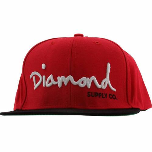 ダイヤモンド サプライ ロゴ スナップバック バッグ キャップ キャップ 帽子 黒色 ブラック 赤 レッド 白色 ホワイト ダイアモンドサプライ メンズ 【 DIAMOND SUPPLY CO DIAMOND SUPPLY CO OG LOGO SNAPBACK