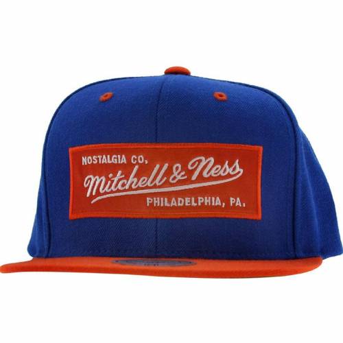 ロゴ スナップバック バッグ キャップ キャップ 帽子 橙 オレンジ ミッチェルアンドネス メンズ 【 MITCHELL AND NESS MITCHELL AND NESS RETRO LOGO SNAPBACK CAP (ROYAL / ORANGE) ROYAL ORANGE 】 メンズキャップ 帽