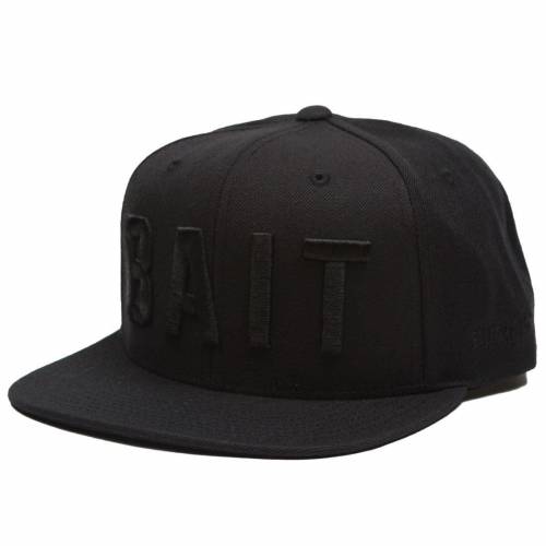 ベイト ロゴ スナップバック バッグ キャップ キャップ 帽子 黒色 ブラック メンズ 【 BAIT LOGO SNAPBACK CAP (BLACK / BLACK) BLACK BLACK 】 メンズキャップ 帽子