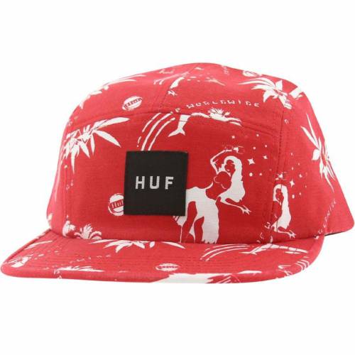 【★Fashion THE SALE★7/12午前10時迄】ハフ アロハ キャップ キャップ 帽子 赤 レッド アジャスタブルキャップ メンズ 【 HUF DRUNK ALOHA VOLLEY ADJUSTABLE CAP (RED) / RED 】 バッグ メンズキャップ 帽子