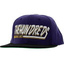 スナップバック バッグ キャップ キャップ 帽子 紫 パープル メンズ 【 THE HUNDREDS SWISH SNAPBACK CAP (PURPLE) / PURPLE 】 メンズキャップ 帽子