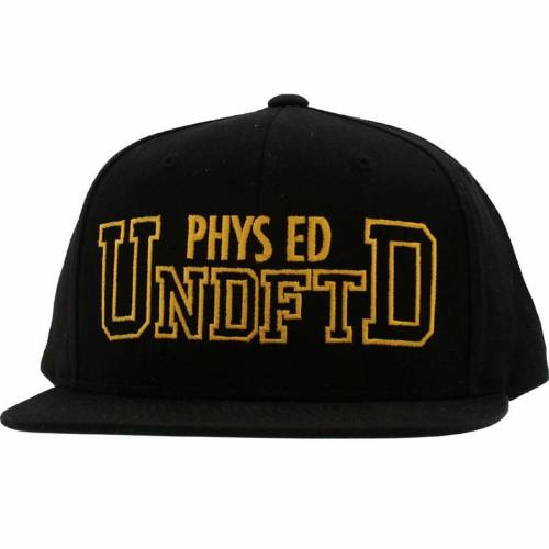 アンディフィーテッド スターター スナップバック バッグ キャップ キャップ 帽子 黒色 ブラック メンズ 【 UNDEFEATED PHYS ED STARTER SNAPBACK CAP (BLACK) / BLACK 】 メンズキャップ 帽子