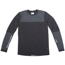 アディダス 白色 ホワイト スリーブ Tシャツ 黒色 ブラック 長袖 メンズ 【 ADIDAS X WHITE MOUNTAINEERING MEN WM AGRAVIC BONDED LONG SLEEVE TEE (BLACK) / BLACK 】 メンズファッション トップス カットソー