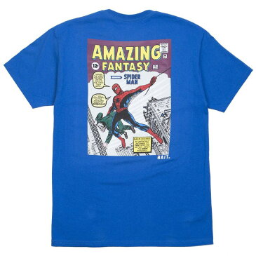 ベイト BAIT コミックス Tシャツ 青 ブルー 【 BLUE BAIT X MARVEL COMICS MEN AMAZING SPIDERMAN TEE 】 メンズファッション トップス Tシャツ カットソー