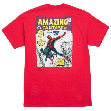 ベイト BAIT コミックス Tシャツ 赤 レッド 【 RED BAIT X MARVEL COMICS MEN AMAZING SPIDERMAN TEE 】 メンズファッション トップス Tシャツ カットソー