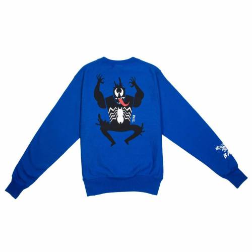 【★スーパーSALE★6/11深夜2時迄】ベイト チャンピオン トレーナー 青色 ブルー メンズ 【 BAIT X SPIDERMAN CHAMPION MEN VILLAINS CREWNECK SWEATER (BLUE / SURF THE WEB) BLUE SURF THE WEB 】 メンズファッション トップス ニット セーター