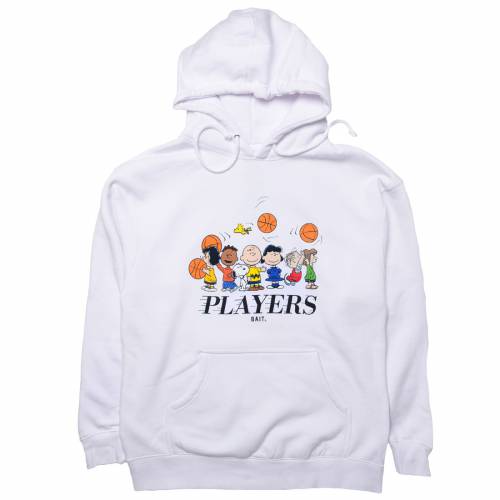 ベイト フーディー パーカー 白色 ホワイト メンズ 【 BAIT X SNOOPY MEN PLAYERS HOODY WHITE 】