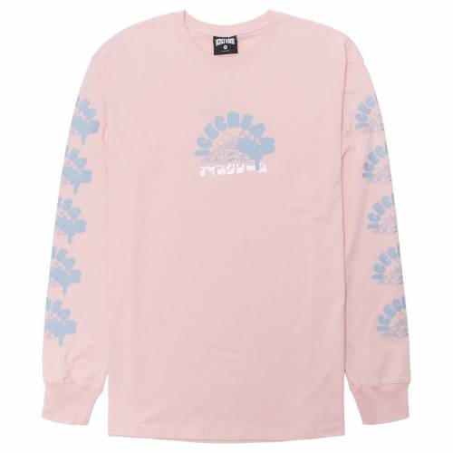 クリーム スリーブ ニット Tシャツ ローズ ピンク アイスクリーム 長袖 メンズ 【 ICE CREAM MEN OOPS LONG SLEEVE KNIT TEE (PINK / ROSE SMOKE) PINK ROSE SMOKE 】 メンズファッション トップス カットソー