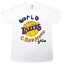 スペシャル レイカーズ Tシャツ 白色 ホワイト メンズ 【 AFTER SCHOOL SPECIAL X NBA MEN LAKERS WORLD CHAMPS TEE (WHITE) / WHITE 】 メンズファッション トップス カットソー