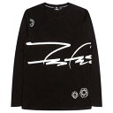 ꡼ T  ֥å Ĺµ   SLEEVE FUTURA LABORATORIES MEN SIGANTURE TEE BLACK 