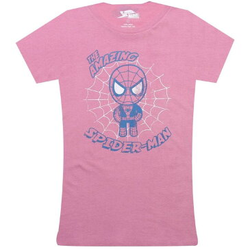 レディース ビンテージ ヴィンテージ Tシャツ ピンク 【 VINTAGE PINK TOKIDOKI X MARVEL WOMENS SPIDERMAN TEE 】 レディースファッション トップス Tシャツ カットソー