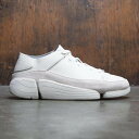 クラークス CLARKS クラークス 白 ホワイト レザー スニーカー 【 WHITE CLARKS MEN TRIGENIC EVO LEATHER 】 メンズ スニーカー