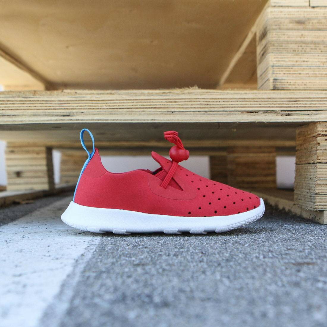 【あす楽】ネイティブ NATIVE ベビー シューズ スニーカー 【APOLLO MOC TODDLERS】Red/Torch/Shell White