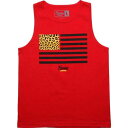 ^Ngbv  bh Y   POPULAR DEMAND CHEETAH FLAG TANK TOP (RED)   RED   Yt@bV gbvX