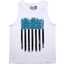 タンクトップ 白色 ホワイト メンズ 【 POPULAR DEMAND DISTRESSED FLAG TANK TOP (WHITE) / WHITE 】 メンズファッション トップス