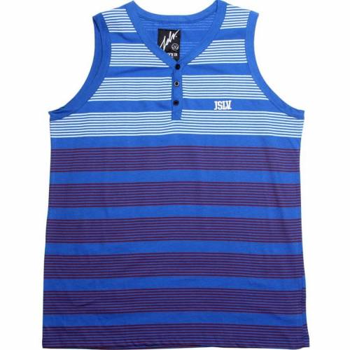 ジャスリブ ヘンリー タンクトップ メンズ 【 JSLV POOLSIDE HENLEY TANK TOP (ROYAL) / ROYAL 】 メンズファッション トップス