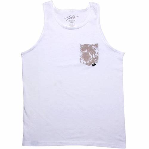 ジャスリブ タンクトップ 白色 ホワイト メンズ 【 JSLV PALMS POCKET TANK TOP (WHITE) / WHITE 】 メンズファッション トップス