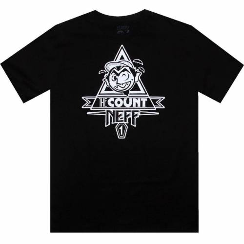 ネフ ストリート Tシャツ 黒色 ブラック セサミストリート メンズ 【 NEFF X SESAME STREET THE COUNT ..