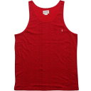 オベイ タンクトップ 赤 レッド メンズ 【 OBEY DOTTER TANK TOP (RED) / RED 】 メンズファッション トップス