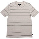 ブリクストン ヘンリー Tシャツ クリーム メンズ 【 BRIXTON TOWNSEND HENLEY TEE (CREAM) / CREAM 】 メンズファッション トップス カットソー