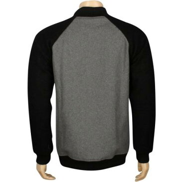 DIAMOND SUPPLY CO ダイヤモンド サプライ ジャケット 灰色 グレー 黒色 ブラック ダイアモンドサプライ メンズ 【 SUPPLY BRILLIANT 98 VARSITY JACKET GREY BLACK 】