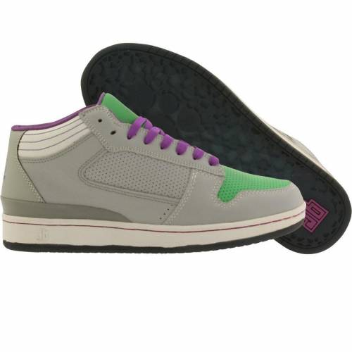 ミッド 緑 グリーン 灰色 シメント 紫 パープル ジェービークラシックス スニーカー メンズ 【 JB CLASSICS GETLO MID - NAVIES BIGHT (CEMENT / GREEN PURPLE) CEMENT GREEN PURPLE 】