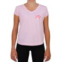 レディース コレクション スリーブ グラフィック Tシャツ ピンク WOMEN'S 半袖 【 SLEEVE PINK REEL LIFE COLLECTION ISLAND SUNSET GRAPHIC TSHIRT PARFAIT 】