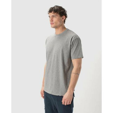 ゼンローブ ゼインローブ ボックス Tシャツ 灰色 グレー メンズ 【 ZANEROBE RIPPED BOX TEE DK GREY MARLE 】