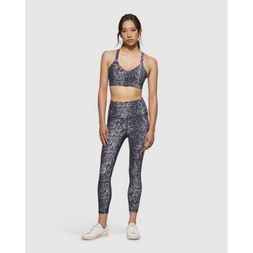 タイツ 紺色 ネイビー レディース 【 TIGHTS DK ACTIVE NEW HEIGHTS 78 SNAKE PRINT NAVY 】