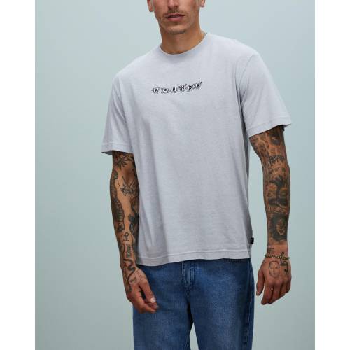 Tシャツ メンズ 【 AFENDS MICRODOSED HEMP RETRO FIT TEE SMOKE 】