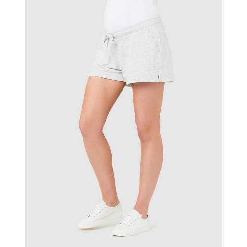 ジャージー ショーツ ハーフパンツ 銀色 シルバー レディース 【 SILVER RIPE MATERNITY ORGANIC JERSEY SHORTS MARLE 】