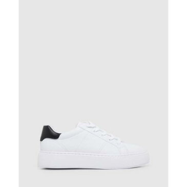 ナインウエスト 白色 ホワイト 黒色 ブラック スニーカー レディース 【 NINE WEST KEENE WHITE BLACK 】