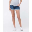 デニム ショーツ ハーフパンツ 青色 ブルー レディース 【 RIPE MATERNITY DENIM SHORTY SHORTS BLUE 】