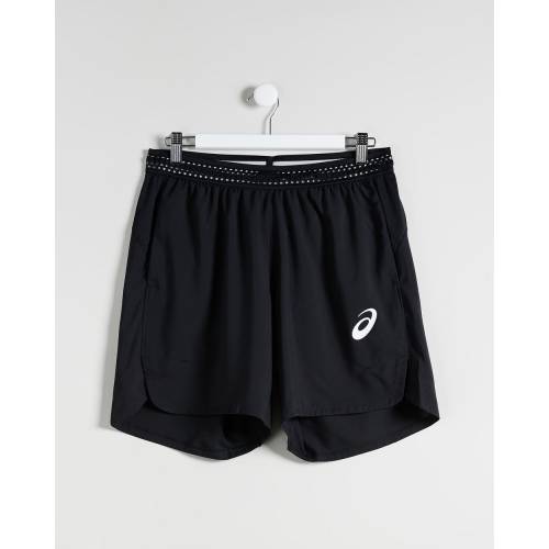 アシックス マッチ ショーツ ハーフパンツ パフォーマンス 黒色 ブラック メンズ 【 ASICS MATCH 7 INCH SHORTS MEN S PERFORMANCE BLACK 】