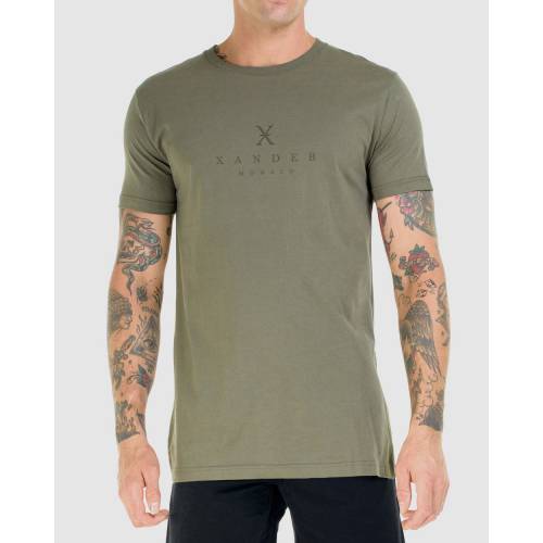 ザンダー モナーク Tシャツ オリーブ メンズ 【 XANDER MONARCH EMBROIDERY TEE OLIVE 】