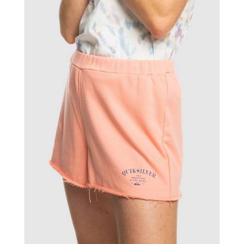 クイックシルバー レディース カリフォルニア スウェット ショーツ ハーフパンツ ピンク 【 QUIKSILVER SWEAT PINK WOMENS SOUTHERN CALIFORNIA SHORTS PEACH 】