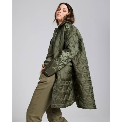 オリーブ レディース 【 CERES LIFE RECYCLED QUILTED SHACKET SOFT OLIVE 】