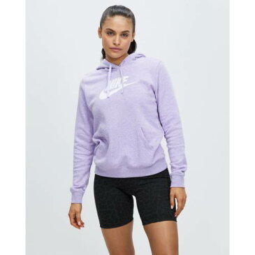 ナイキ クラブ フリース フーディー パーカー ヘザー 白色 ホワイト & レディース 【 HEATHER NIKE SPORTSWEAR CLUB FLEECE LIGHT THISTLE WHITE 】