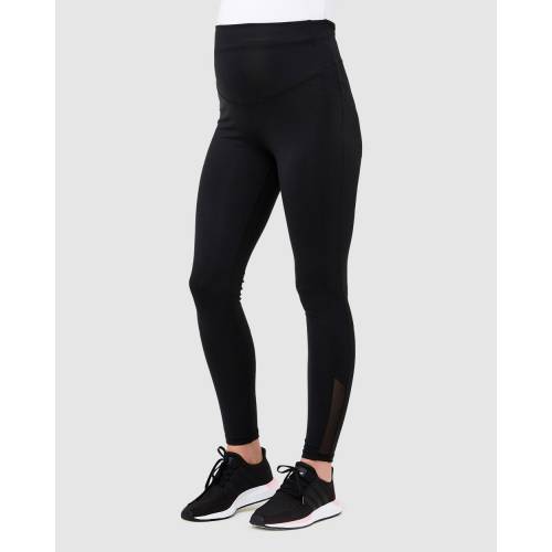 レギンス タイツ 黒色 ブラック レディース 【 RIPE MATERNITY ACTIVE OVER TUMMY LEGGINGS BLACK 】