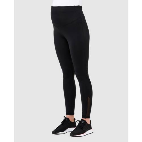 レギンス タイツ 黒色 ブラック レディース 【 RIPE MATERNITY ACTIVE OVER TUMMY LEGGINGS BLACK 】