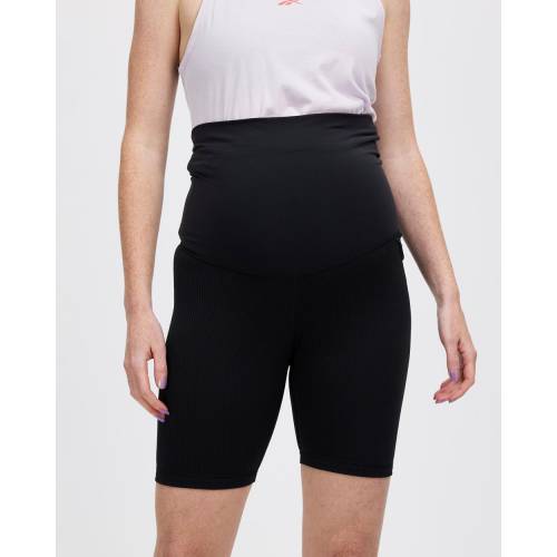 リーボック パフォーマンス ショーツ ハーフパンツ 黒色 ブラック レディース 【 REEBOK PERFORMANCE MATERNITY BIKE SHORTS BLACK 】