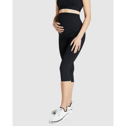 ロックウェア ウルトラ ハイ タイツ 黒色 ブラック レディース 【 ULTRA TIGHTS ROCKWEAR MATERNITY HIGH 34 BLACK 】