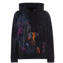 ヴァレンティノ VALENTINO フーディー パーカー 紺色 ネイビー 【 VALENTINO MURAL JUNGLE HOODIE NAVY A3A 】 メンズファッション トップス スウェット トレーナー